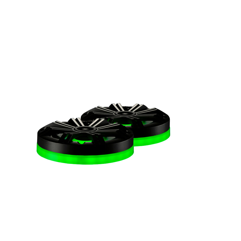 6.5" Weatherproof LED Lighted Speaker Ring, Pair, RoHS Compliant