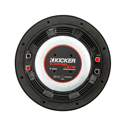 CompRT 8" Thin Profile Dual Voice Coil Subwoofer - 4 Ohm