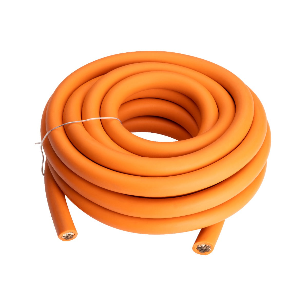 Warhorse 1/0 AWG Premium OFC Orange Power Cable - 20 ft / 6M