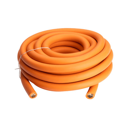 Warhorse 1/0 AWG Premium OFC Orange Power Cable - 20 ft / 6M