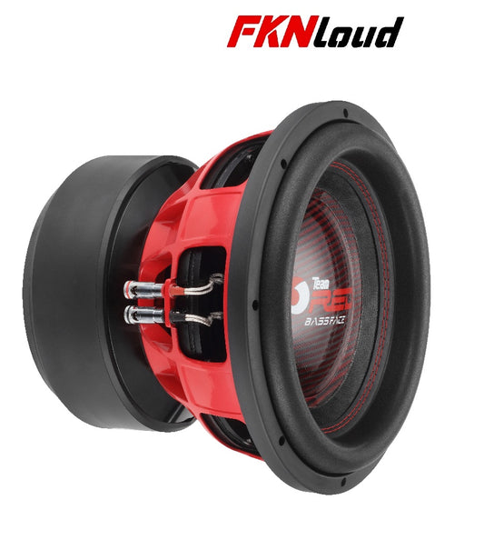 BASSFACE Team RED12/1 12 inch 30cm 2x1Ohm DVC Wide Excursion Competition Subwoofer 3500W RMS