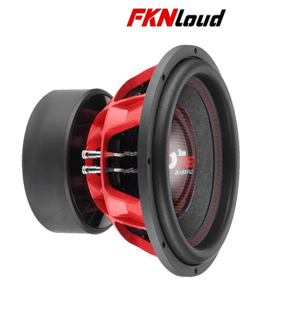 BASSFACE Team RED15/1 15 inch 38cm 2x1Ohm DVC Wide Excursion Competition Subwoofer 3500W RMS
