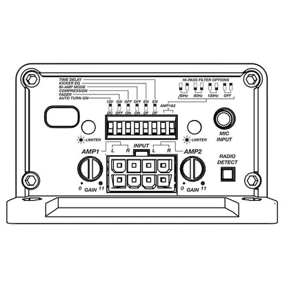 KEY 200W 4 Channel Smart Amplifier